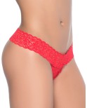 String ouvert brésilien rouge en dentelle String ouvert brésilien rouge en dentelle