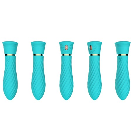 Mini Vibromasseur bleu USB 