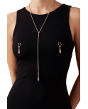 bijoux de corps, pinces de seins goutte et tour de cou chainette bijoux de corps, pinces de seins goutte et tour de cou chainette