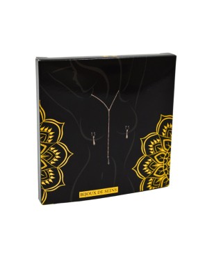 bijoux de corps, pinces de seins goutte et tour de cou chainette