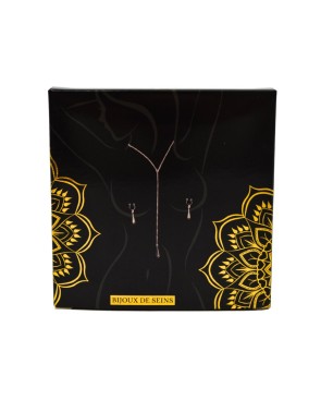 bijoux de corps, pinces de seins goutte et tour de cou chainette