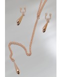 bijoux de corps, pinces de seins goutte et tour de cou chainette bijoux de corps, pinces de seins goutte et tour de cou chainette