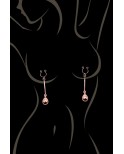 Bijou pince téton, forme perle doré rose Bijou pince téton, forme perle doré rose