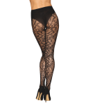 Collant fantaisie noir avec imprimé culotte Collant fantaisie noir avec imprimé culotte