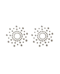 Paire de cache tétons adhésifs strass blanc Paire de cache tétons adhésifs strass blanc