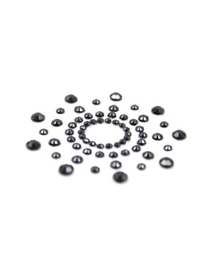 Paire de cache tétons adhésifs strass noir