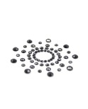 Paire de cache tétons adhésifs strass noir
