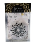 Paire de cache tétons adhésifs strass noir