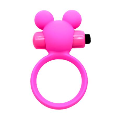 Anneau Vibrant Ourson Rose 1 dosette de lubrifiant — Pocket Pleasure