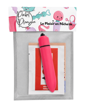 Mini Vibromasseur Bullet Rose 10 Vitesses 1 dosette de lubrifiant — Pocket Pleasure