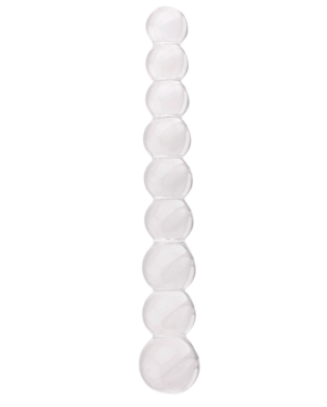 Chapelet Anal en Verre Transparent  1 dosette de lubrifiant — Pocket Pleasure