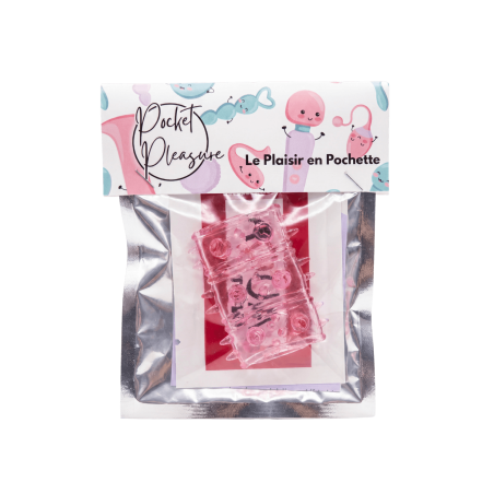 Gaine Pénienne Picots Rose 1 dosette lubrifiant — Pocket Pleasure