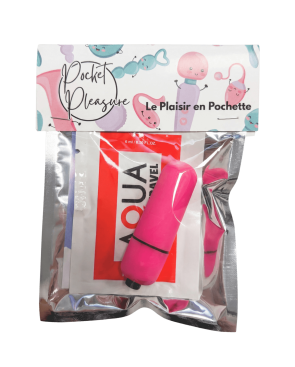 Mini Vibromasseur Bullet Rose 1 dosette lubrifiant — Pocket Pleasure