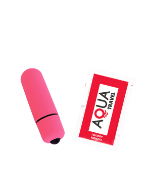 Mini Vibromasseur Bullet Rose  1 dosette lubrifiant — Pocket Pleasure