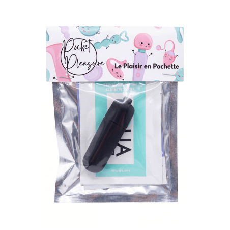 Mini Vibromasseur Bullet Noir 1 dosette lubrifiant — Pocket Pleasure
