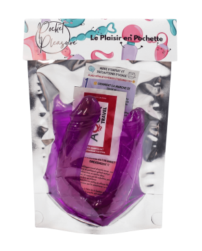 Double Dong Flexible Violet Pocket Pleasure 1 dosette de lubrifiant