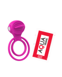 Anneau vibrant 1 seul mode de vibration très extensible rose Pocket Pleasure 1 dosette de lubrifiant Anneau vibrant 1 seul mode de vibration très extensible rose Pocket Pleasure 1 dosette de lubrifiant