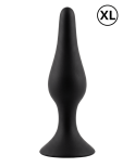 Plug Anal Noir en Silicone XL avec Ventouse Taille XL 15 cm Pocket Pleasure 1 dosette de lubrifiant Plug Anal Noir en Silicone XL avec Ventouse Taille XL 15 cm Pocket Pleasure 1 dosette de lubrifiant