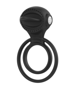 Anneau vibrant 1 seul mode de vibration très extensible noir Pocket Pleasure 1 dosette de lubrifiant