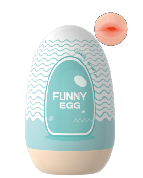 Gaine Masturbatrice Réutilisable FUNNY EGG – Design Réaliste Bouche
