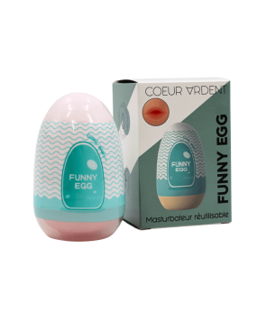 Gaine Masturbatrice Réutilisable FUNNY EGG – Design Réaliste Bouche