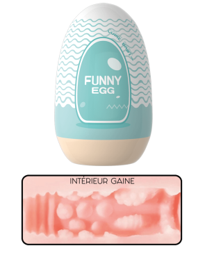 Gaine Masturbatrice Réutilisable FUNNY EGG – Design Réaliste Bouche