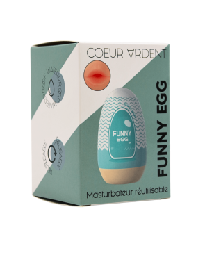 Gaine Masturbatrice Réutilisable FUNNY EGG – Design Réaliste Bouche