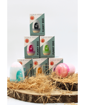 Gaine Masturbatrice Réutilisable FUNNY EGG – Design Réaliste Bouche