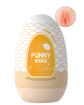 Gaine Masturbatrice Réutilisable FUNNY EGG – Design Réaliste Vagin lèvres moyennes