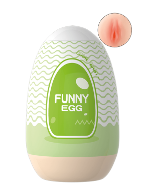 Gaine Masturbatrice Réutilisable FUNNY EGG – Design Réaliste Vagin lèvres fines