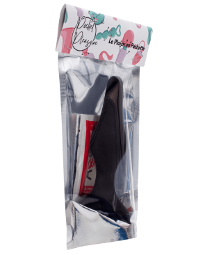 Plug Anal Noir en Silicone L avec Ventouse Taille L 12,7 cm Pocket Pleasure  1 dosette de lubrifiant