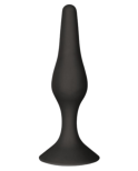 Plug Anal Noir en Silicone L avec Ventouse Taille L 12,7 cm Pocket Pleasure 1 dosette de lubrifiant Plug Anal Noir en Silicone L avec Ventouse Taille L 12,7 cm Pocket Pleasure 1 dosette de lubrifiant