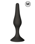 Plug Anal Noir en Silicone M avec Ventouse Taille M 11,3 cm Pocket Pleasure 1 dosette de lubrifiant Plug Anal Noir en Silicone M avec Ventouse Taille M 11,3 cm Pocket Pleasure 1 dosette de lubrifiant