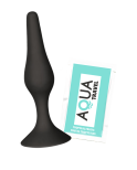 Plug Anal Noir en Silicone M avec Ventouse Taille M 11,3 cm Pocket Pleasure 1 dosette de lubrifiant Plug Anal Noir en Silicone M avec Ventouse Taille M 11,3 cm Pocket Pleasure 1 dosette de lubrifiant