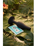 Plug Anal Noir en Silicone M avec Ventouse Taille M 11,3 cm Pocket Pleasure 1 dosette de lubrifiant Plug Anal Noir en Silicone M avec Ventouse Taille M 11,3 cm Pocket Pleasure 1 dosette de lubrifiant