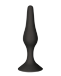 Plug Anal Noir en Silicone M avec Ventouse Taille M 11,3 cm Pocket Pleasure 1 dosette de lubrifiant Plug Anal Noir en Silicone M avec Ventouse Taille M 11,3 cm Pocket Pleasure 1 dosette de lubrifiant