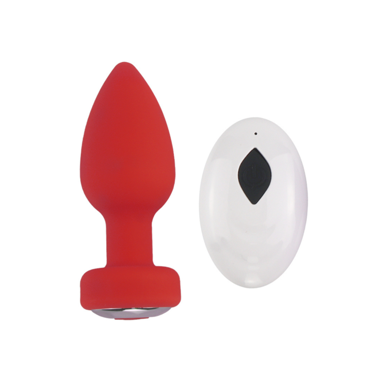 Plug Anal Vibrant Télécommandé SHAKY Rouge Plug Anal Vibrant Télécommandé SHAKY Rouge