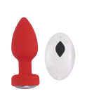Plug Anal Vibrant Télécommandé SHAKY Rouge Plug Anal Vibrant Télécommandé SHAKY Rouge