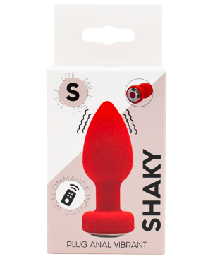 Plug Anal Vibrant Télécommandé SHAKY Rouge