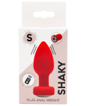Plug Anal Vibrant Télécommandé SHAKY Rouge Plug Anal Vibrant Télécommandé SHAKY Rouge