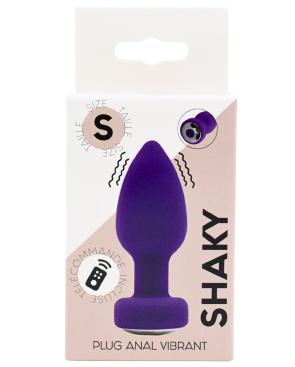 Plug Anal Vibrant Télécommandé SHAKY Violet