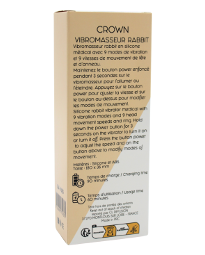 Vibromasseur Rabbit CROWN Double Action