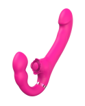 Vibromasseur ROSEA Strap-on Triple Action Télécommandé Vibromasseur ROSEA Strap-on Triple Action Télécommandé