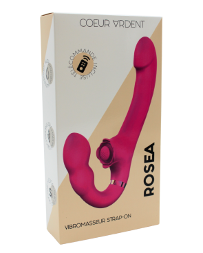 Vibromasseur ROSEA Strap-on Triple Action Télécommandé
