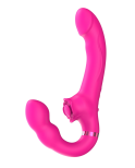 Vibromasseur ROSEA Strap-on Triple Action Télécommandé Vibromasseur ROSEA Strap-on Triple Action Télécommandé