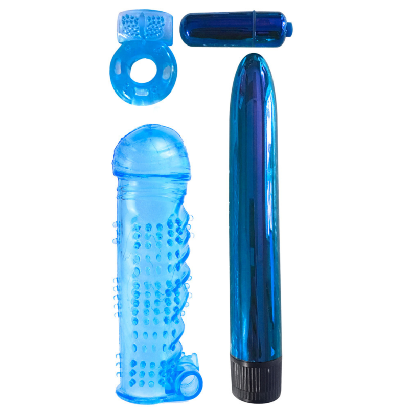 Coffret 4 sextoys bleu Classix Coffret 4 sextoys bleu Classix