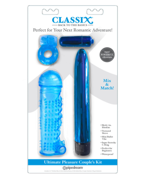 Coffret 4 sextoys bleu Classix