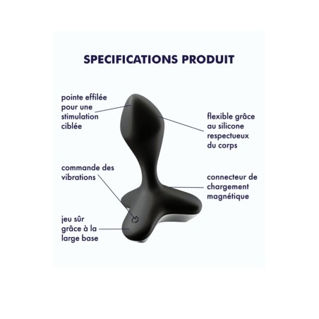 Vibromasseur anal USB noir Game Changer Satisfyer