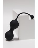 MINA Noir, Boules de Geisha en silicone médical USB avec télécommande MINA Noir, Boules de Geisha en silicone médical USB avec télécommande