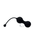 MINA Noir, Boules de Geisha en silicone médical USB avec télécommande MINA Noir, Boules de Geisha en silicone médical USB avec télécommande